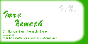 imre nemeth business card