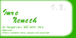 imre nemeth business card